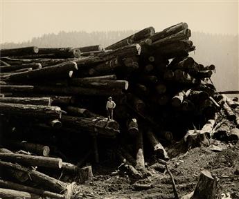 (BOOTH-KELLY LUMBER CO.) Album with 117 photographs illustrating the process, start-to-finish, of logging and lumber production by the